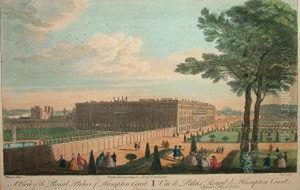"a View Of The Royal Palace Of Hampton Court"after Jacques Rigaud - view 1