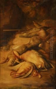Pareja De Bodegones De Caza by Jose Felipe Parra Piquer