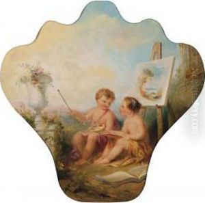 The Painting Lesson by Edmund Thomas Parris
