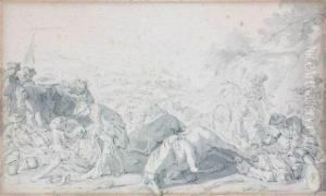 Scene De Bataille by Charles Parrocel