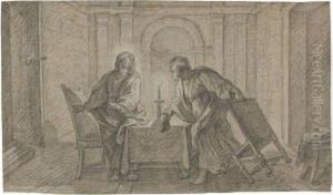 The Supper At Emmaus by Etienne Parrocel