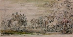 Le Camp Militaire by Jean Joseph Parrocel