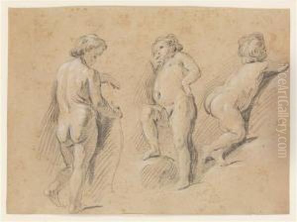 Trois Etudes De Putti - view 1