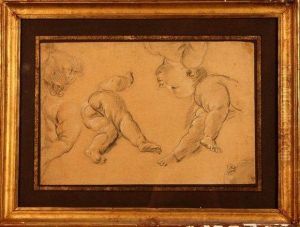 Etude De Putti by Pierre Parrocel