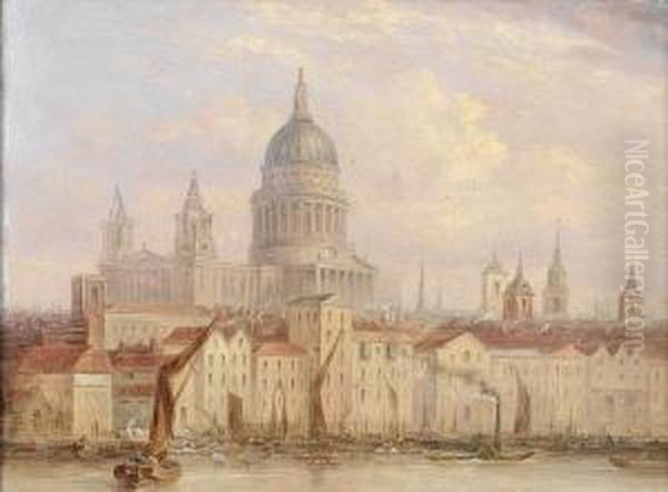 The Church Of Saint Paul's From Thethames - view 1