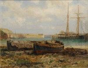 Newquay Harbour, Cornwall by Arthur Wilde Parsons
