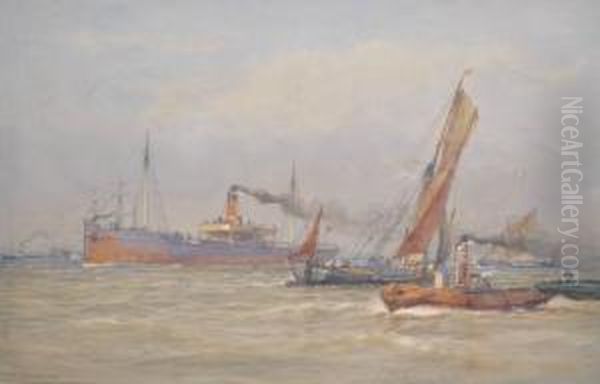 Busy Shipping Scene - view 1
