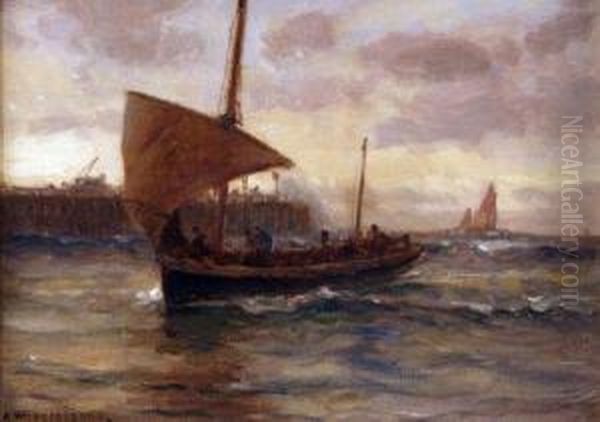 Fishing Boat Off A Harbour - view 1