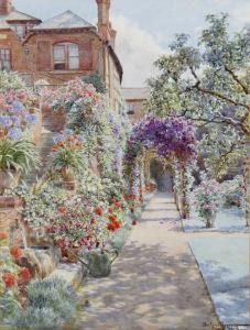 Garden At Bridge Street, Hereford by Beatrice Emma Parsons