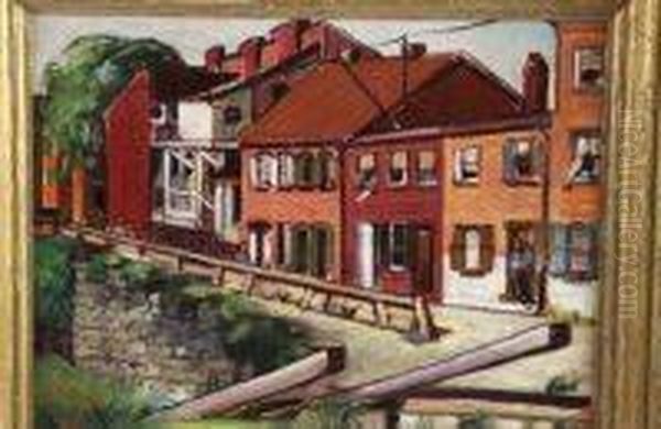 Cecil Owen Parsons . Canal Towpath - view 1