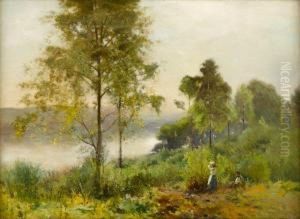 Admiring The Sunset by Ernest Parton