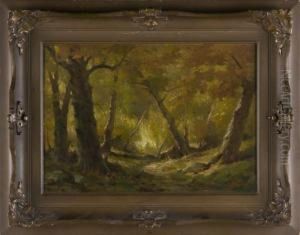 Woodland Interior by Henry Parton
