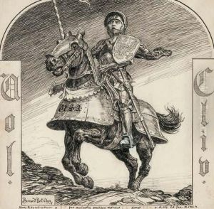 An Illustration For Punch Commemorating America's Entry Into The Great War (1914-18) by Bernard, Sir Partridge