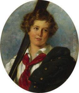 Portrait Of Arthur Lennox Peel by John Partridge