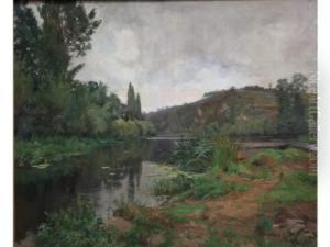 L'orne A Clecy by Eugene Louis Parturier