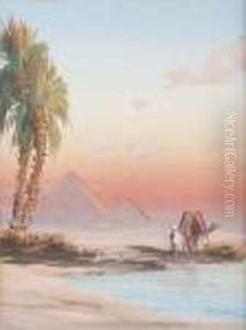 L'oasis Pres Des Pyramides En Egypte. by Paul Pascal