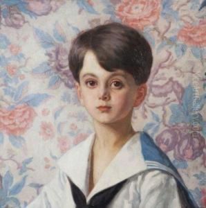 Portrait D'un Jeune Garcon En Marin