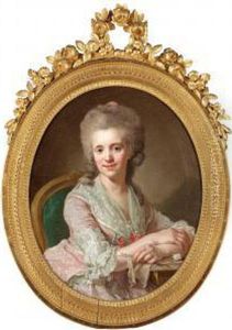 Portrait Of A Woman Knitting by Lorenz Ii Pasch