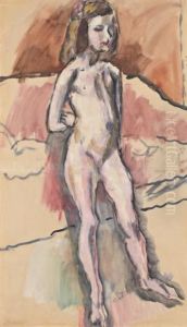 Jeune Fille by Jules Pascin