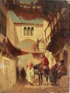 Arab Street Scene by Alberto Pasini