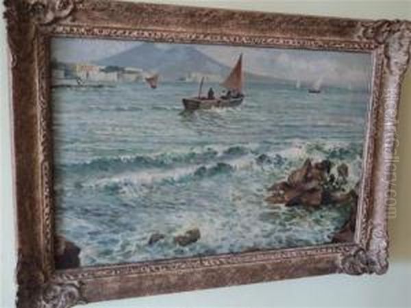 Coastal Scene With Boats - view 1