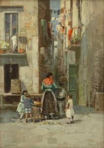 Washing Day by Lazzaro Pasini