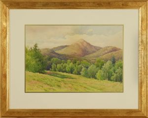Mountain Landscape, Likely New Hampshire by William Frederick Paskell