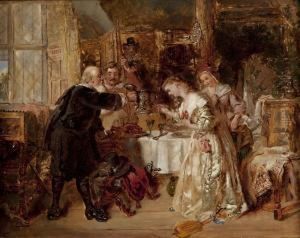 Scene From Woodstock - Sir Henry Lee And His Daughter