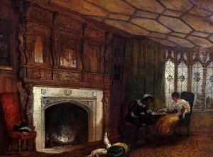 An Elegant Interior With Couple Playing Chess