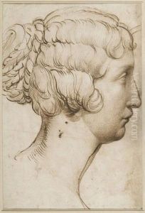 Tete De Femme Vue De Profil by Bartolomeo Passarotti
