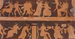 [etruscan Urn Depictions]: Eight Plates