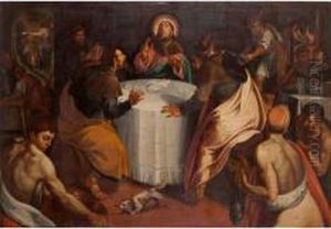 Cena In Emmaus by Tiburzio Passerotti