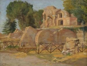 Veduta Del Foro Romano by Giuseppe Pastina
