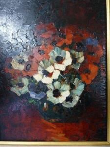 Bouquet D'anemones by Louis Pastour