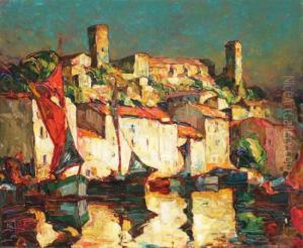 View Of A Coastal Village And Harbor - view 1