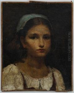 Portrait De Jeune Fille by Cherubino Pata