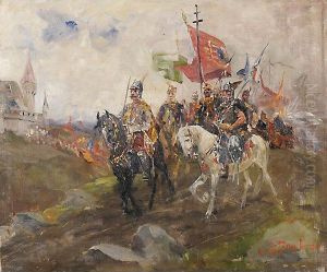 L'arrivo Dei Soldati by Laszlo Pataky