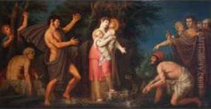 Leto Apollo E Diana Nella Licia by Giuseppe Patania