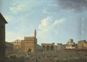 View Of The Piazza Della Signoria, Florence