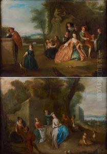Scenes Galantes by Jean-Baptiste Joseph Pater