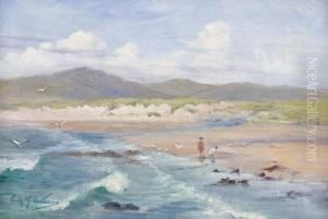 Children On The Shore by Emily Murray Paterson