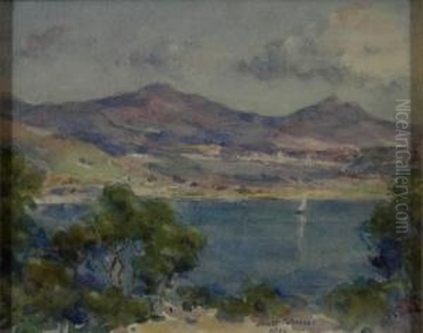 View Of A Loch With Sailing Boat - view 1