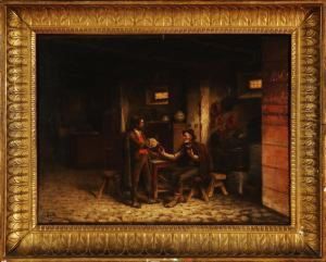Interno Di Osteria by Teofilo Patini