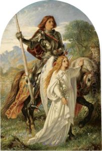 Sir Galahad And The Angel by Joseph Noel Paton