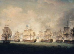The Battle Of Doggerbank, 5 August 1781 by Richard Paton