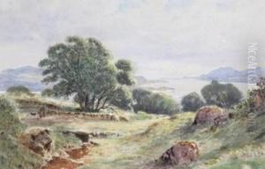 View Over A Loch by Waller Hugh Paton