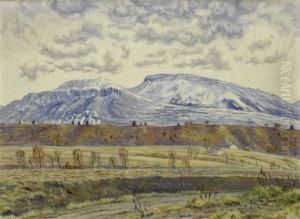 Lasoudine And The Banks Of The Menoge From Borly by Emile Patru