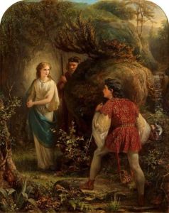 Miranda And Prospero Meeting Ferdinand by Alfred Patten