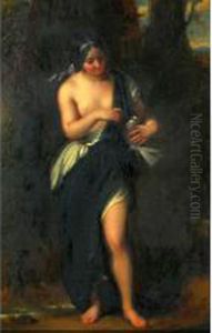 Nymph And Wood Pigeon by George Patten