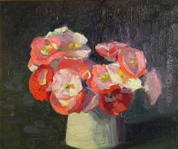 Still Life With Pink And White Flowers - view 1